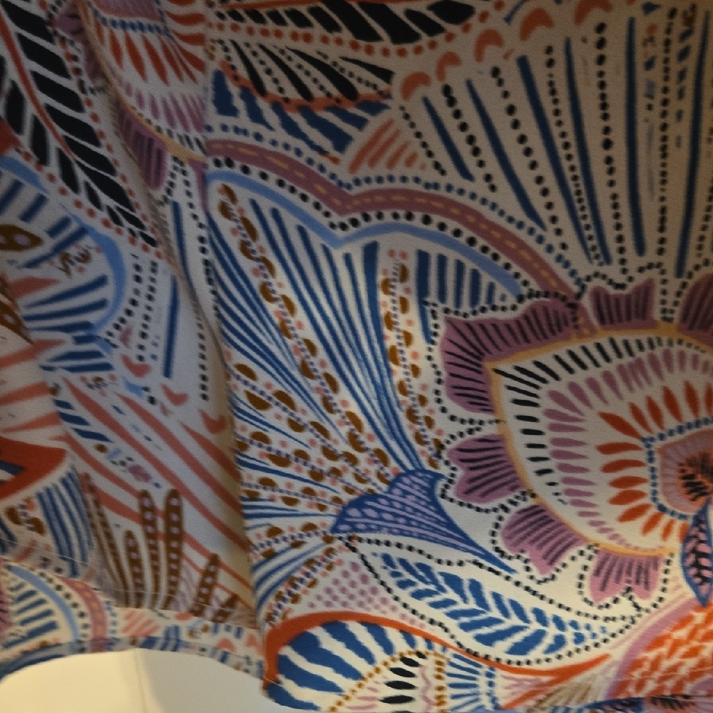 DR2 Multicolor Abstract Pattern Skirt - Picture 2 of 5